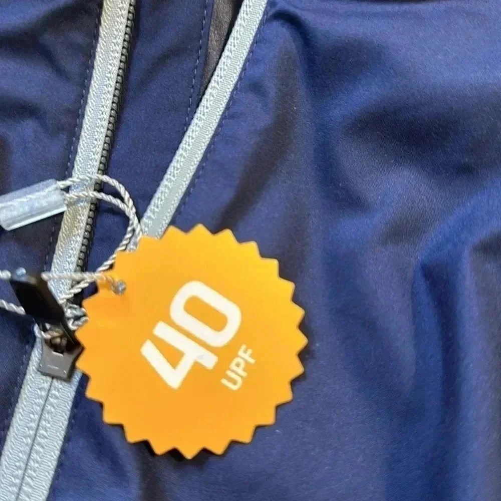 Puma full zip blue wind jacket UV resistant size medium NWT - Picture 5 of 8